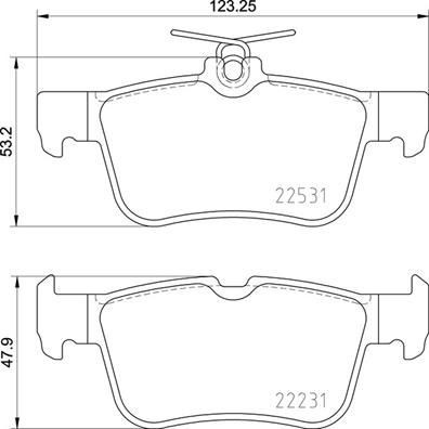 Brembo p24175 brake pad - p24175,
