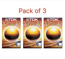 3 x TDK EC-30XPPEH SUPER VHS C