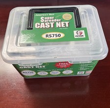 RS-750 model 10135 Fitec Super Spreader Cast Net 3.5' radius 3/8" sq mesh