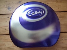 Vintage 2007 Cadbury Chocolate Biscuit Assortment Empty Metal Tin 10" x 11" x 2"