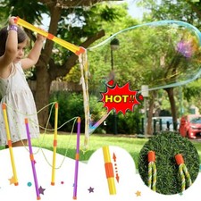 Children Giant Bubble Maker Wand Stick Big Large Bubbles Outdoor Game Toys Set
