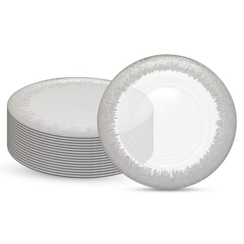 Glass charger plates 33cm - charger,