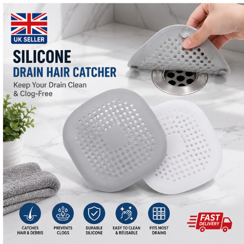 Silicone shower drain hair - drain,