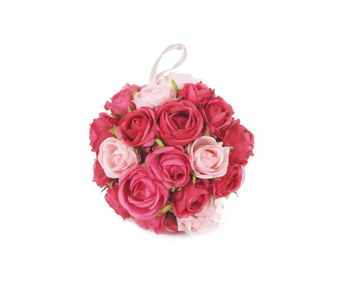 Artificial 12cm pink rose - 12cm,