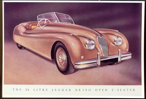 Modern postcard jaguar 140 - postcard:,