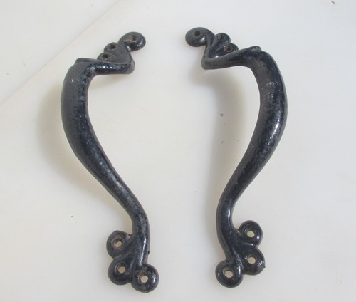 Vintage iron door handles shop - iron,