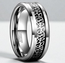 Tungsten Carbide Ring Silver