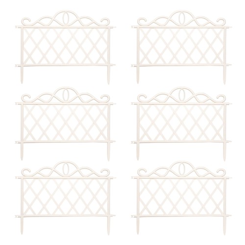 Pack 27cm white plastic - 6,