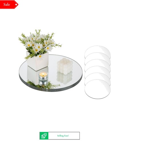 Glass round mirror - glass,