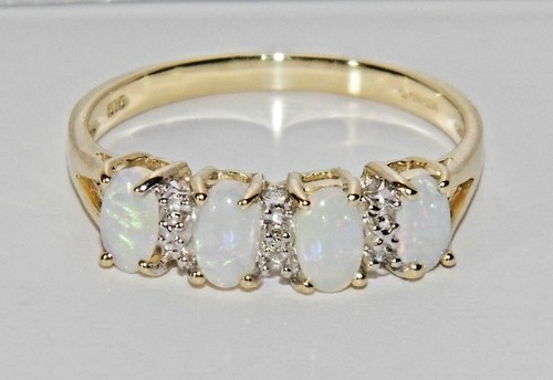 9ct gold natural opal - 9ct,