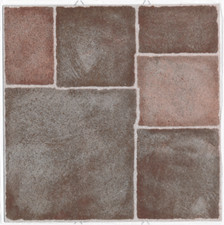 REALISTIC  FLOOR TILES TERRACOTTA SELF ADHESIVE VINYL FLOOR TILES D-C FLOOR