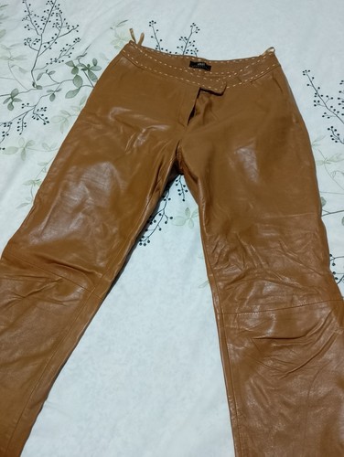 Women real leather trousers - leather,
