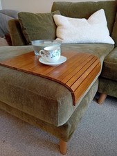 roll up wooden armrest tray