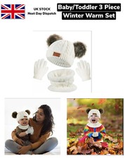 Baby Hat Scarf Gloves Set For