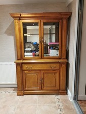 Solid wood display cabinet - wood,