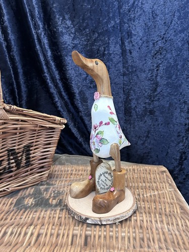 Wooden duck 24cm - wooden, fairtrade