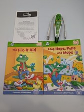 LeapFrog Tag Bundle - Pen + Update Cable + 2 X  Books - Tested And Working