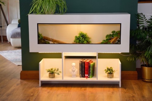 4ft modern white reptile - 4ft,