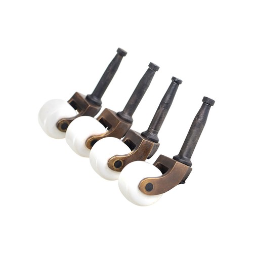Solid brass grip - brass, castors