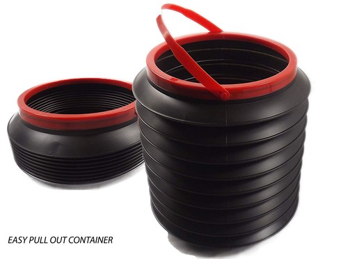 Foldable car rubbish bin - rubbish,