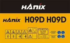 Hanix H09D Mini Digger Decal Set 