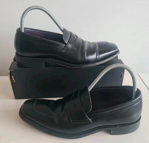 Loake mens leather slip - leather, on
