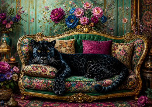 Landscape boho panther - -, 1