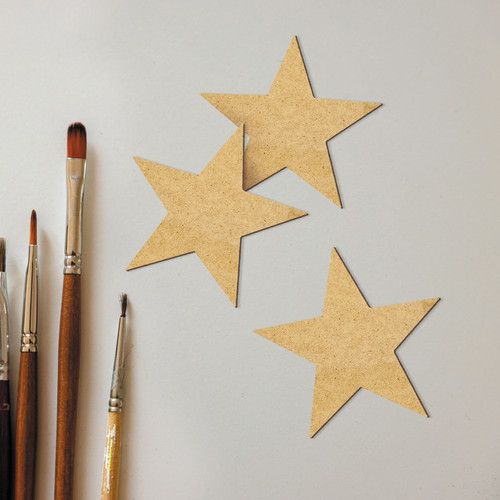 Mdf stars craft blanks - craft,