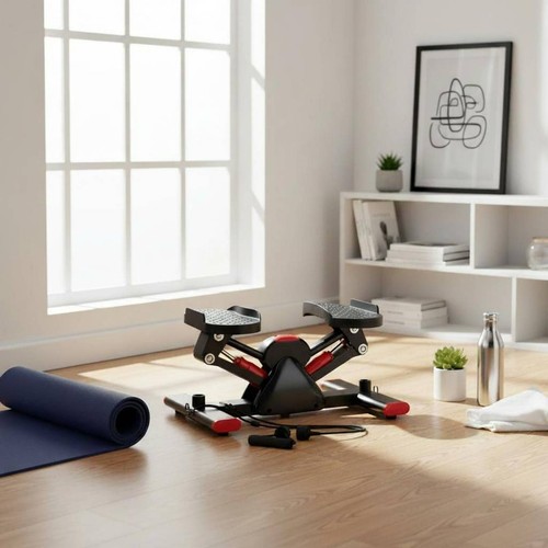 Side stepper exercise machine - side,