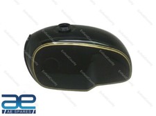 For BMW R100 RT RS R90 R80 R75 Black Golden Pin Line Painted Steel Fuel Tank