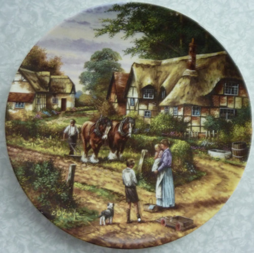 Wedgewood plate ploughing - plate, 6