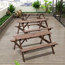Outdoor Wooden Picnic Table