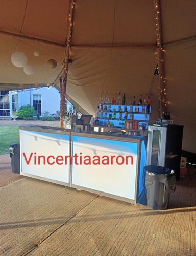 Led mobile bar hire - bar, straight