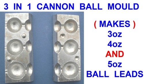 Cannon ball mould 3oz - mould,