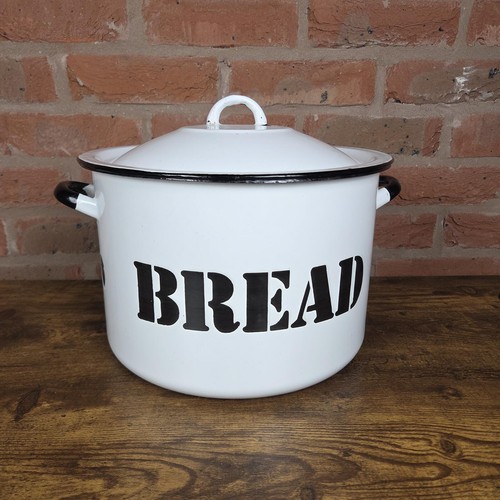 Vintage enamel white black - vintage,