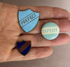 3 x VINTAGE ENAMEL SCHOOL