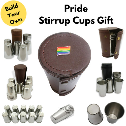 Pride numbered stirrup cups - numbered,