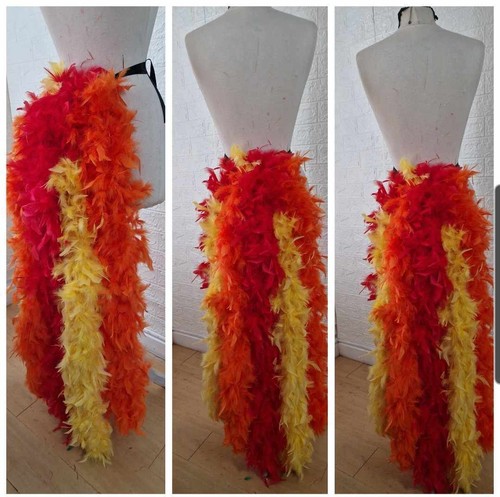 Long feather bustle tail train - bustle,