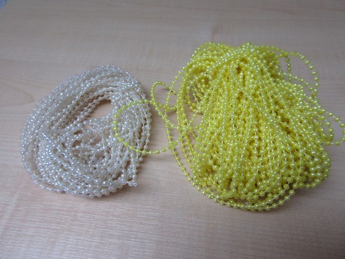 Pearl bead trim 3mm cream - bead,