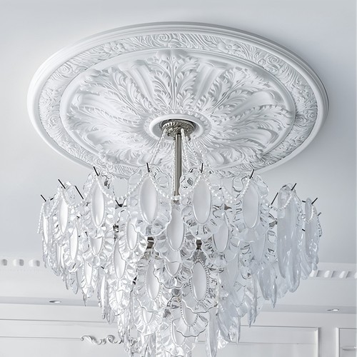 Large polystyrene ceiling - polystyrene, rose