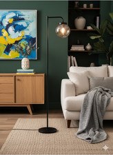 Black Jackson Floor Lamp by Next
