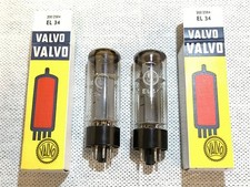 2 Tubes Valvo Mullard EL34