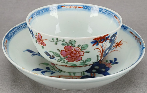 Lowestoft hand painted blue - painted, "blue