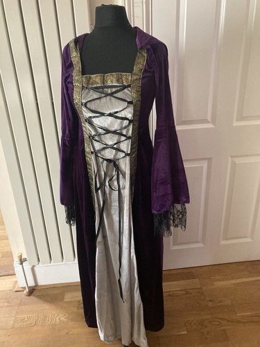 Purple cosplay medieval hooded - medieval,