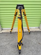 Heavy-Duty Wooden Tripod W/ Quick Clamps  For Survey Total Station, GPS- Levels