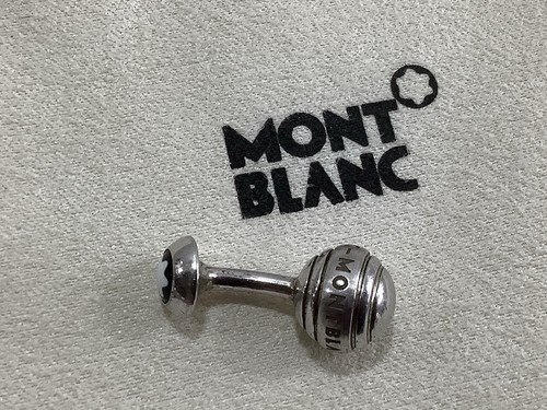 Single mont blanc cufflinks - blanc,