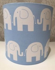 Handmade Lampshade, Blue and