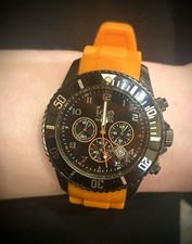 ICE Chronograph Watch Black And Orange  Men’s