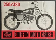 GREEVES GRIFFON MOTO CROSS 250-380 Motorcycle Sales Brochure 1970 Models 56 & 58