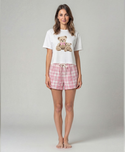 New ladies teddy bear shortie - ladies,